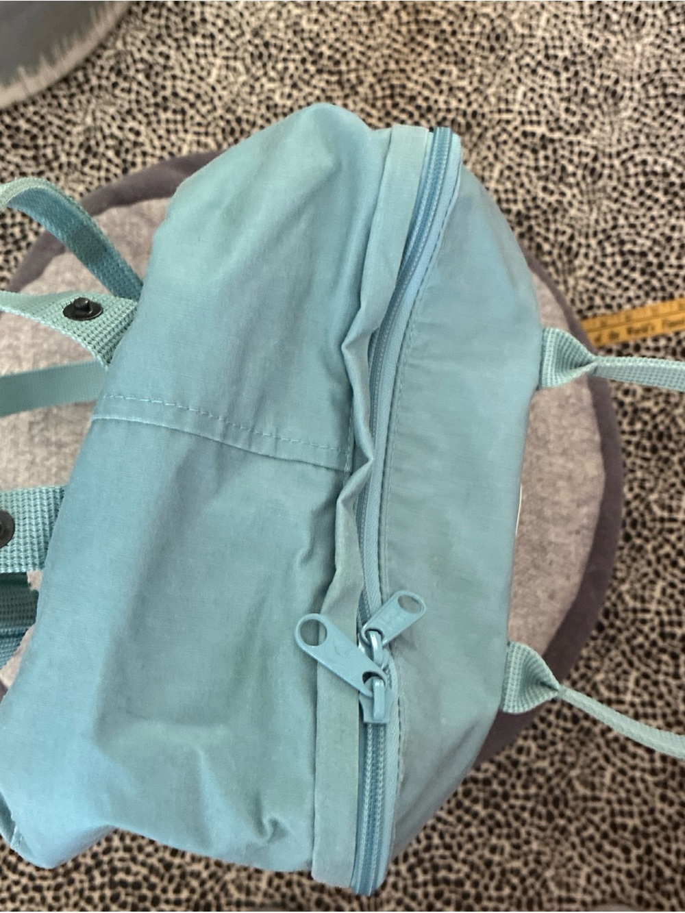 Fjallraven Kanken 23510 Backpack Seat Pad Blue Gray Travel School - Picture 9 of 14